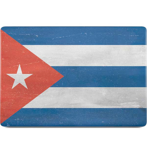 Cuban Flag Distressed MacBook Skins