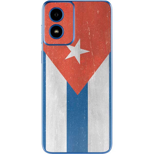 Cuban Flag Distressed Moto G Play 4G (2024) Skin