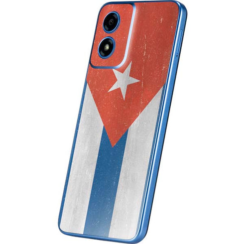 Cuban Flag Distressed Moto G Play 4G (2024) Skin