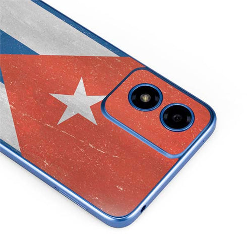 Cuban Flag Distressed Moto G Play 4G (2024) Skin