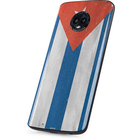 Cuban Flag Distressed Moto G6 Skin