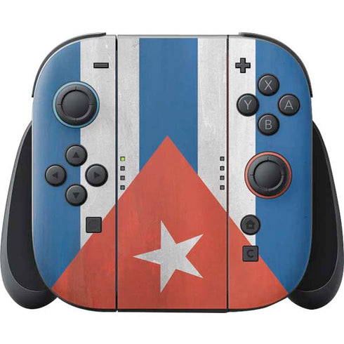 Cuban Flag Distressed Nintendo Skins