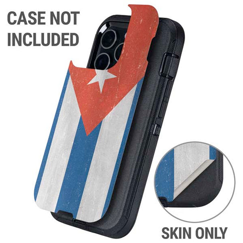 Cuban Flag Distressed Otterbox Defender iPhone Skin