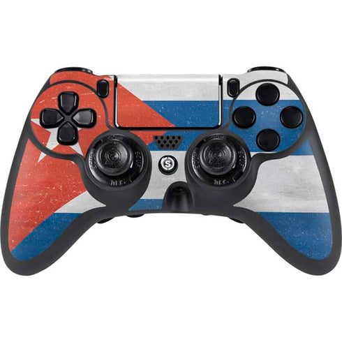 Cuban Flag Distressed PlayStation PS4 Skins