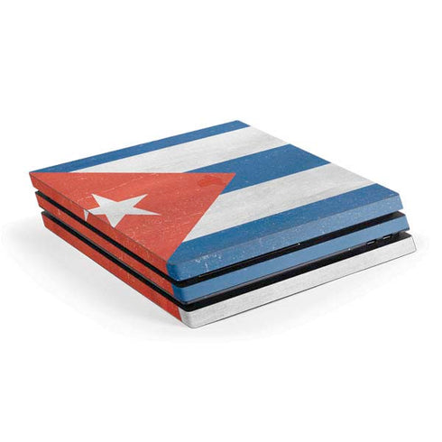 Cuban Flag Distressed PlayStation PS4 Skins