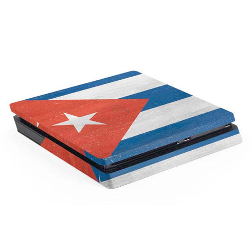 Cuban Flag Distressed PS4 Slim Skin