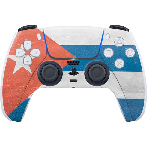 Cuban Flag Distressed PlayStation PS5 Skins