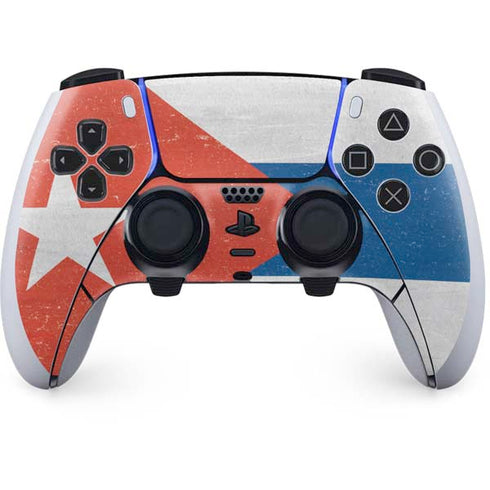 Cuban Flag Distressed PlayStation PS5 Skins