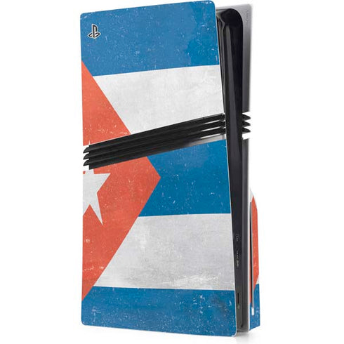 Cuban Flag Distressed PlayStation PS5 Skins