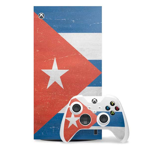 Cuban Flag Distressed Xbox Series X Skins