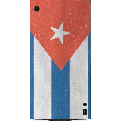 Cuban Flag Distressed XBox Series X Digital Edition Console Skin