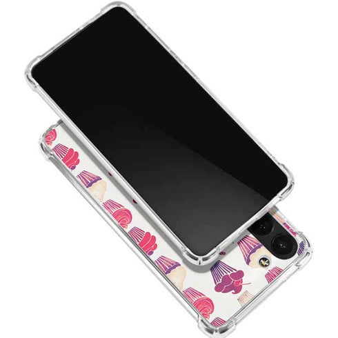 Cupcakes by Cat Coq Galaxy S24 FE Clear Case