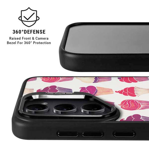 Cupcakes by Cat Coq Galaxy S25 Plus Kickstand Case