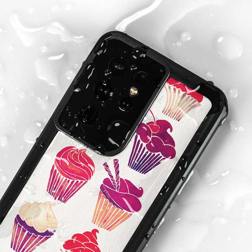Cupcakes by Cat Coq Galaxy S24 Ultra Waterproof Case