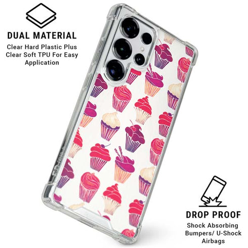 Cupcakes by Cat Coq Galaxy S25 Ultra Clear Case