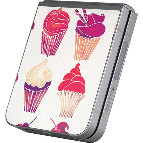 Cupcakes by Cat Coq Galaxy Z Flip6 Skin