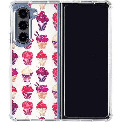 Cupcakes by Cat Coq Galaxy Z Fold5 5G Clear Case