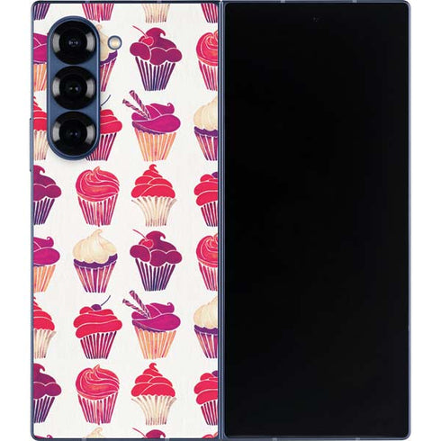 Cupcakes by Cat Coq Galaxy Z Fold6 Skin