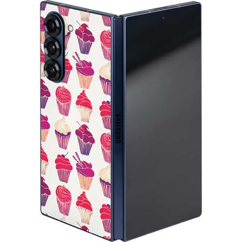 Cupcakes by Cat Coq Galaxy Z Fold6 Skin