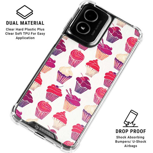 Cupcakes by Cat Coq Moto G Power 5G (2024) Clear Case