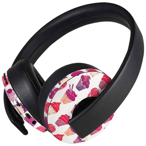 Cupcakes by Cat Coq PlayStation 4 Gold Wireless Headset Skin