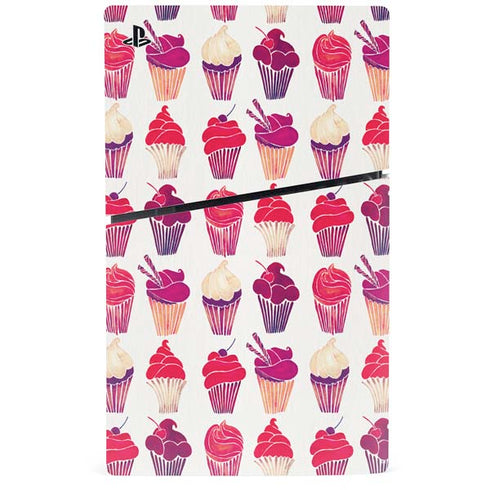 Cupcakes by Cat Coq PS5 Slim Digital Edition Console Skin