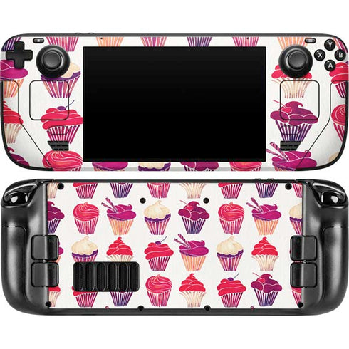 Cupcakes by Cat Coq Steam Deck Handheld Gaming Computer OLED Skin