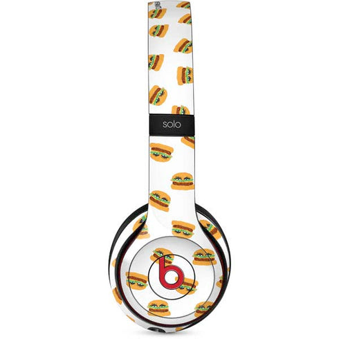 Bouffants and Broken Hearts Cute Burgers Beats Solo 2 Wireless Skin