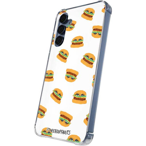 Bouffants and Broken Hearts Cute Burgers Galaxy A35 5G Clear Case