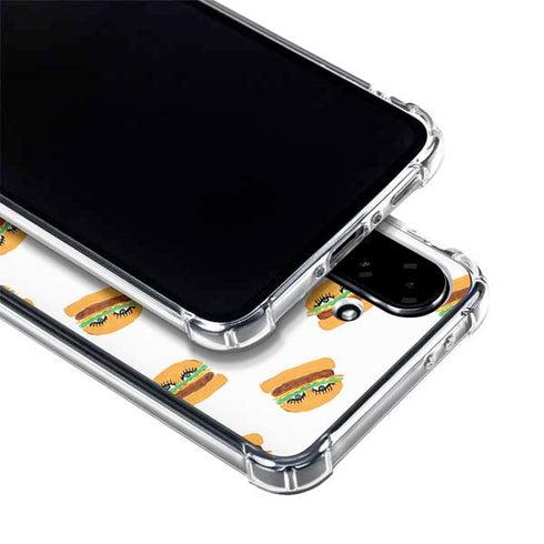 Bouffants and Broken Hearts Cute Burgers Galaxy A36 5G Clear Case