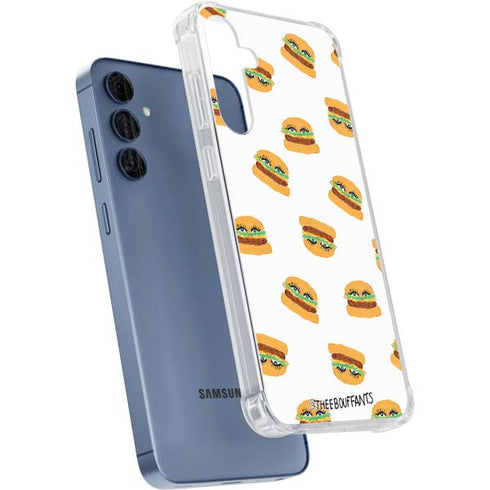 Bouffants and Broken Hearts Cute Burgers Galaxy A55 5G Clear Case