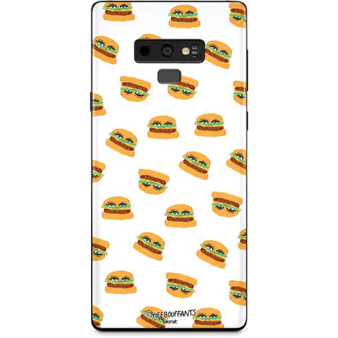 Bouffants and Broken Hearts Cute Burgers Galaxy Note 9 Skin