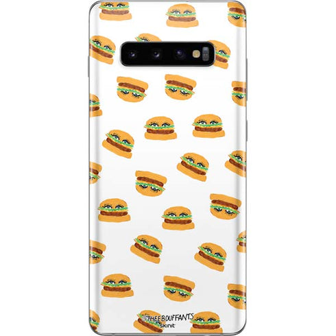 Bouffants and Broken Hearts Cute Burgers Galaxy S10 Plus Skin