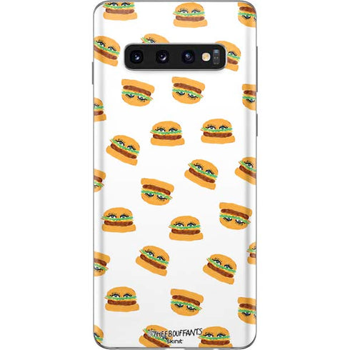 Bouffants and Broken Hearts Cute Burgers Galaxy S10 Skin