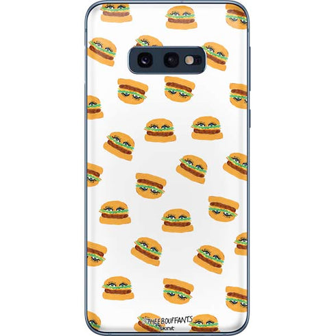 Bouffants and Broken Hearts Cute Burgers Galaxy S10e Skin
