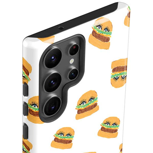 Bouffants and Broken Hearts Cute Burgers Galaxy S23 Ultra Pro Case