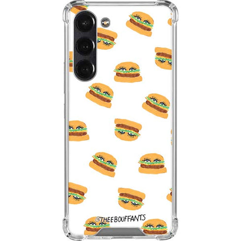 Bouffants and Broken Hearts Cute Burgers Galaxy S24 FE Clear Case