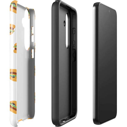 Bouffants and Broken Hearts Cute Burgers Galaxy S25 Impact Case
