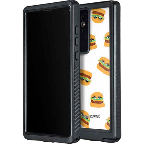 Bouffants and Broken Hearts Cute Burgers Galaxy S24 Ultra Waterproof Case