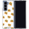 Bouffants and Broken Hearts Cute Burgers Galaxy Z Fold5 5G Clear Case