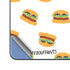 Bouffants and Broken Hearts Cute Burgers Galaxy Z Fold5 5G Skin