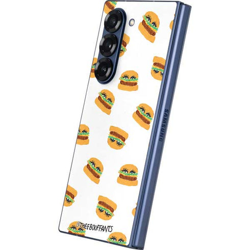 Bouffants and Broken Hearts Cute Burgers Galaxy Z Fold6 Skin