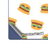 Bouffants and Broken Hearts Cute Burgers Galaxy Z Fold6 Skin