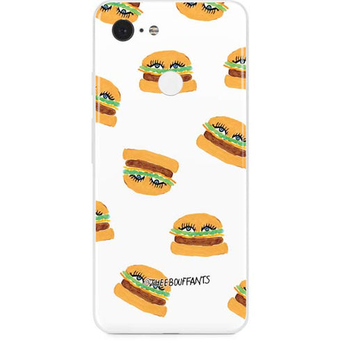 Bouffants and Broken Hearts Cute Burgers Google Pixel 3 Skin
