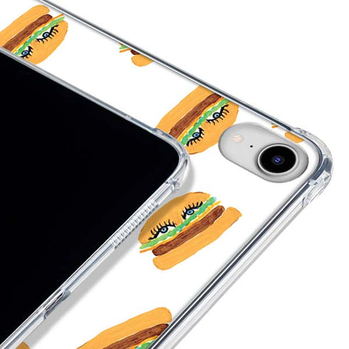 Bouffants and Broken Hearts Cute Burgers iPad 11th Gen (2025) Clear Case