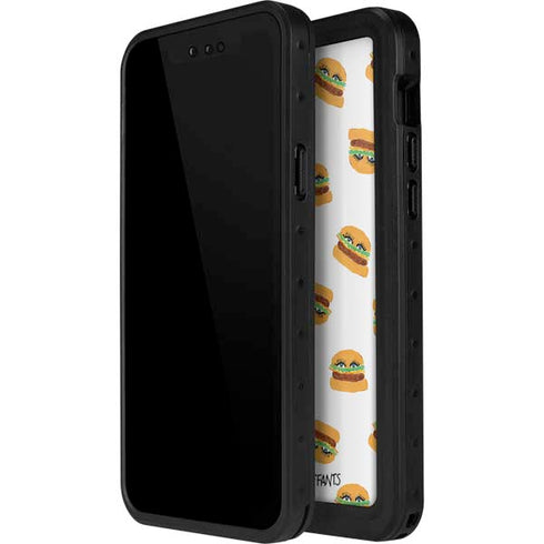 Bouffants and Broken Hearts Cute Burgers iPhone 15 Plus Waterproof Case