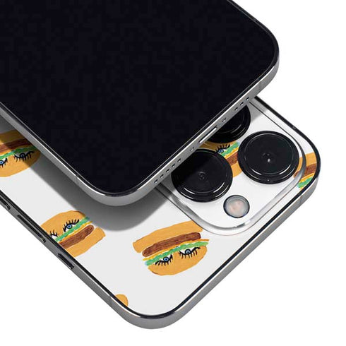 Bouffants and Broken Hearts Cute Burgers iPhone 15 Pro Max Skin