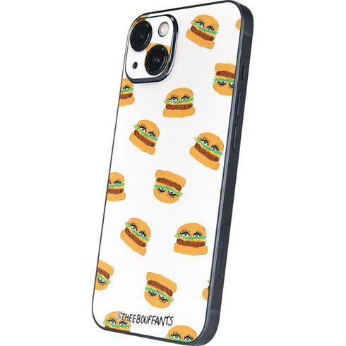 Bouffants and Broken Hearts Cute Burgers iPhone 15 Skin