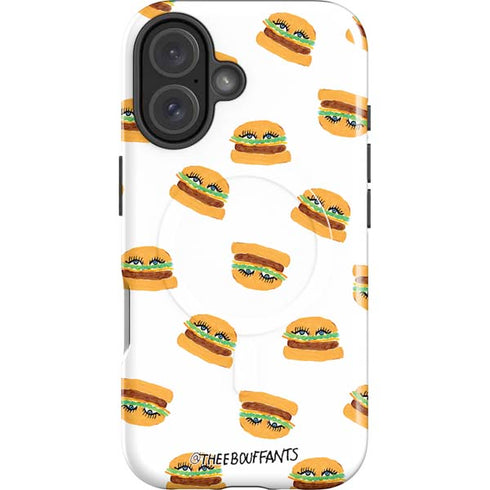 Bouffants and Broken Hearts Cute Burgers iPhone 16 Magsafe Impact Case