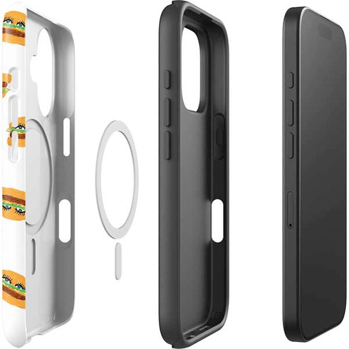 Bouffants and Broken Hearts Cute Burgers iPhone 16 Magsafe Impact Case